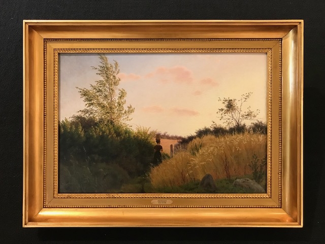 Vilhelm Kyhn, Dansk sommerlandskab - Horne land ved Faaborg 1864 - str:42x60 cm - solgt/sold/verkauft