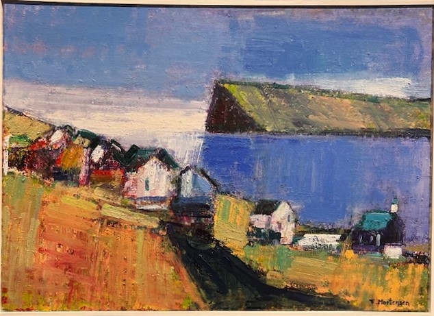 Finleif Mortense - "Kirkja" -str:50x70 cm - pris:8.000kr. - solgt!