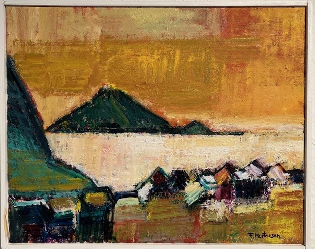 Finleif Mortense - "Gásadalur -str:40x50 cm - pris:5.000kr. - solgt!
