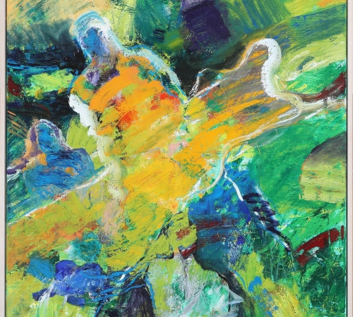 Hans Tyrrestrup - Figurkomposition. Sign. Olie på lærred. 120×100. -  kommer snart!