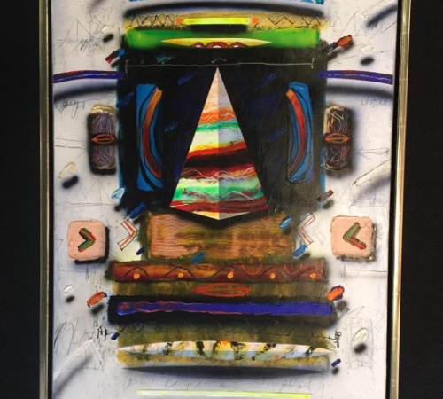 Jørgen Waring, Masai Mythologi - str:80x60 cm - solgt!